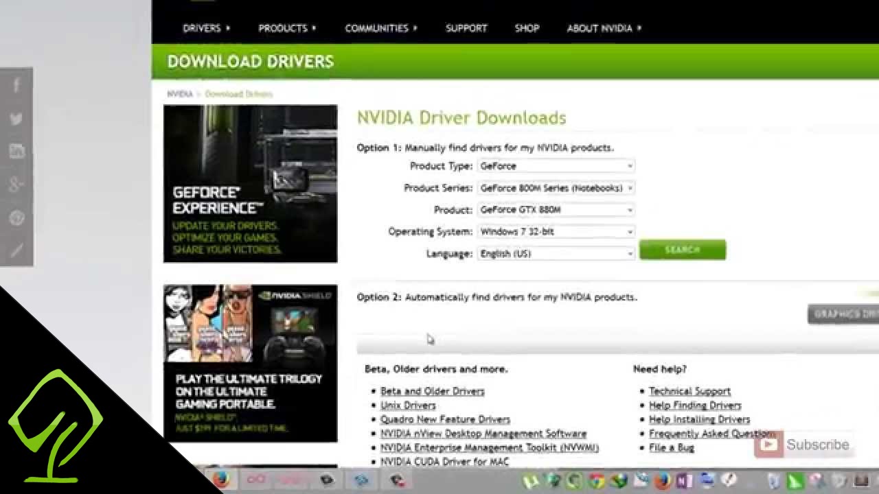 update nvidia drivers windows 7
